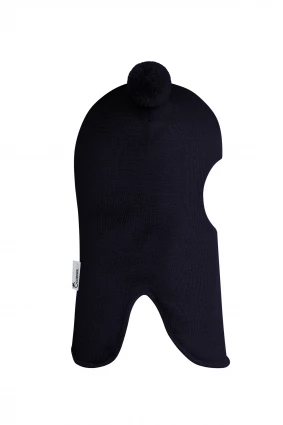 Зимова шапочка-шолом Corona.hm "Пандочка"  із кнопками  синій