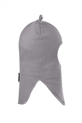 Зимняя шапочка-шлем Corona.hm "Мисс Мишутка"  дымка