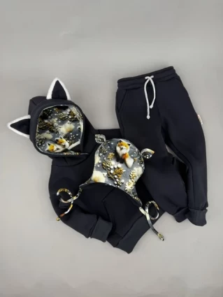 Костюм Corona.hm *Лисичка* графіт з шапочкою (шапочка на вибір)