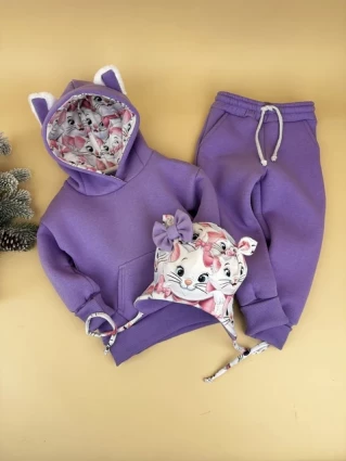 Костюм Corona.hm *Кицюня* фіалка з шапочкою (шапочка на вибір)