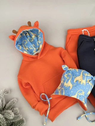 Костюм Corona.hm *Жирафчик* помаранчевий з додатковими штанами та шапочкою (шапочка на вибір)