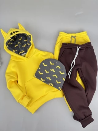 Костюм Corona.hm *Бетмен* жовтий з шапочкою та додатковими штанами