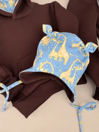 Костюм Corona.hm *Жирафчик* шоколадний з шапочкою (шапочка на вибір)