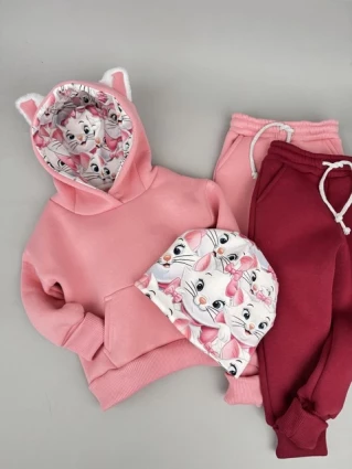 Костюм Corona.hm *Кицюня* рожевий з додатковими штанами та шапочкою (шапочка на вибір)