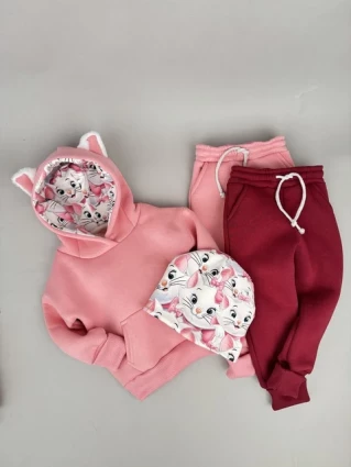 Костюм Corona.hm *Кицюня* рожевий з додатковими штанами та шапочкою (шапочка на вибір)