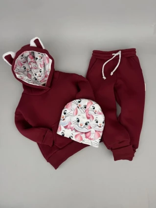 Костюм Corona.hm *Кицюня* бордо з шапочкою (шапочка на вибір)