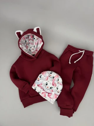 Костюм Corona.hm *Кицюня* бордо з шапочкою (шапочка на вибір)