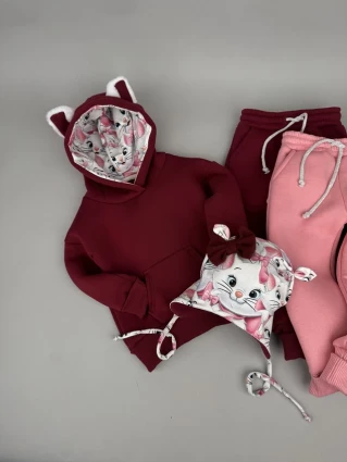 Костюм Corona.hm *Кицюня* бордо з шапочкою (шапочка на вибір)