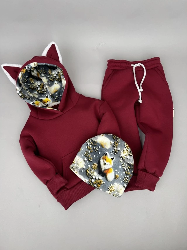 Костюм Corona.hm *Лисичка* бордо з шапочкою (шапочка на вибір)