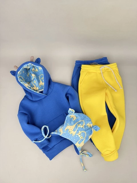 Костюм Corona.hm *Жирафчик* джинс з додатковими штанами та шапочкою (шапочка на вибір)