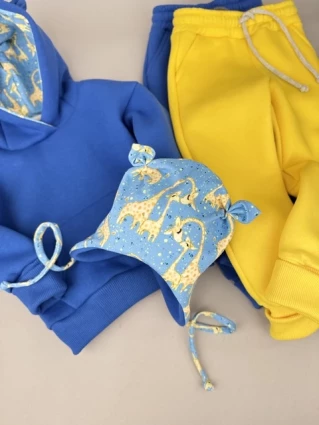 Костюм Corona.hm *Жирафчик* джинс з додатковими штанами та шапочкою (шапочка на вибір)