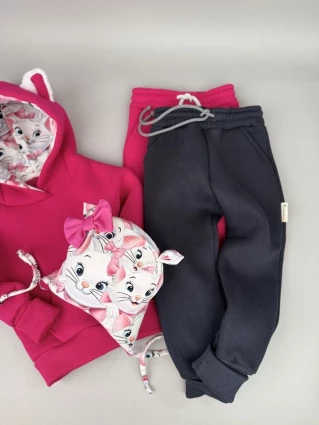 Костюм Corona.hm *Кицюня* малина з додатковими штанами та шапочкою (шапочка на вибір)