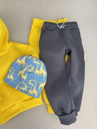 Костюм Corona.hm *Жирафчик* жовтий з додатковими штанами та шапочкою (шапочка на вибір)