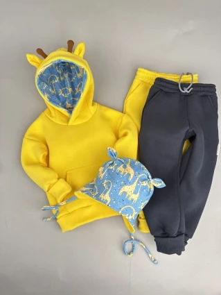 Костюм Corona.hm *Жирафчик* жовтий з додатковими штанами та шапочкою (шапочка на вибір)